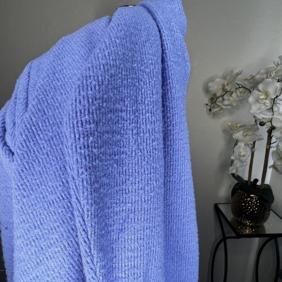 Wildfox Haley Brushed Top V-Neck Long Sleeve Stretch Pullover Purple Women L - Picture 6 of 7